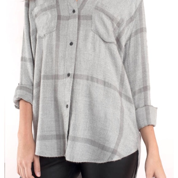 ❌SOLD Tobi Gray Plaid Flannel (Thread and Supply) - Picture 3 of 16